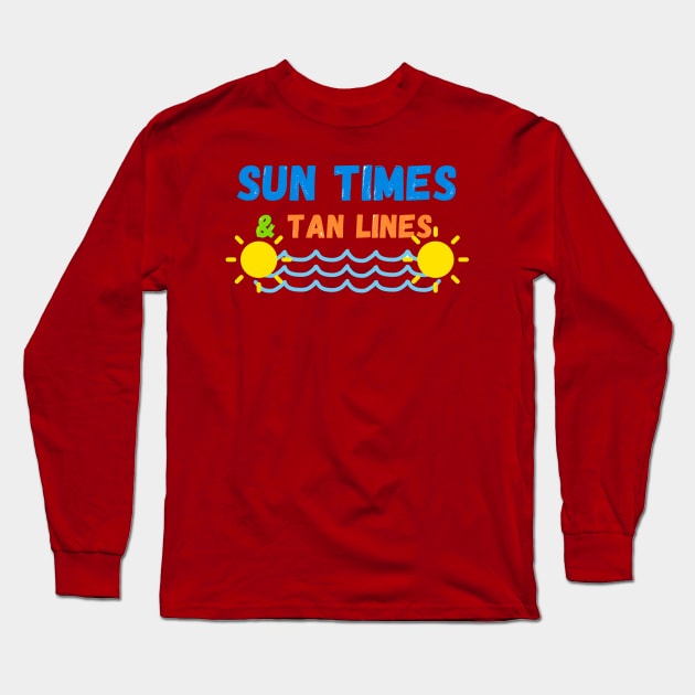 sun times & tan lines Long Sleeve T-Shirt by doctor ax